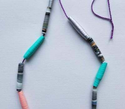 Paper Beads for a Mother's Day Necklace (May 7) 1
