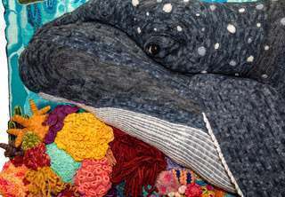 Whale Sighting in the Fiber Arts Gallery 15